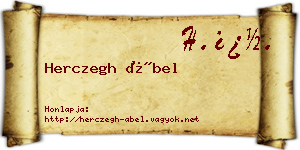 Herczegh Ábel névjegykártya